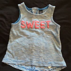 Zipper Back Baby Gap Tank Top